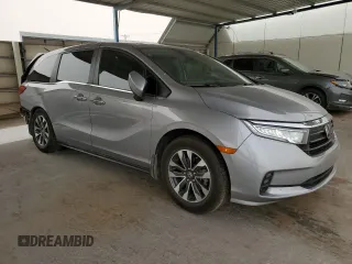 2022 Honda Odyssey EX-L with VIN 5FNRL6H75NB059962, listed as a Copart auction lot 51464615 with 40,608 mi miles and Salvage Title. Bid and sale history available at DreamBid. Image 4.