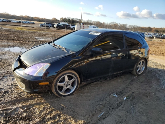 2002 Honda Civic Si with VIN SHHEP335X2U309701, listed as a Copart auction lot 84292184 with 143,812 mi miles and Salvage Title. Bid and sale history available at carsss.com. Image 1.