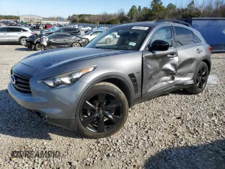 2015 Infiniti QX70 with VIN JN8CS1MU7FM382222, listed as a Copart auction lot 46942735 with 109,925 mi miles and Clean Title. Bid and sale history available at DreamBid. Image 1.