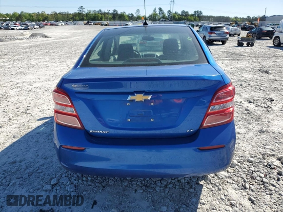 2020 Chevrolet Sonic LT with VIN 1G1JD5SB0L4143119, listed as a Copart auction lot 53456455 with 46,462 mi miles and Salvage title. Bid and sale history available at DreamBid. Image 6.