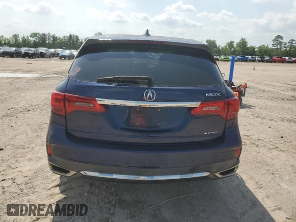 2020 Acura MDX w/Technology Pkg with VIN 5J8YD4H57LL017073, listed as a Copart auction lot 54765835 with 27,425 mi miles and Clean Title. Bid and sale history available at carsss.com. Image 6.