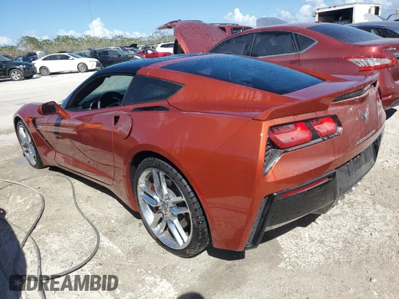 2016 Chevrolet Corvette 2LT with VIN 1G1YD2D78G5102243, listed as a Copart auction lot 76972324 with 0 mi miles and Non Repairable. Bid and sale history available at carsss.com. Image 2.