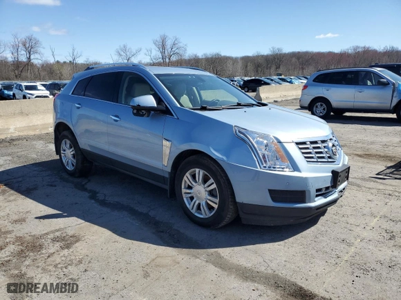 2013 Cadillac SRX Luxury Collection with VIN 3GYFNGE37DS553812, listed as a Copart auction lot 52282805 with 104,658 mi miles and Salvage Title. Bid and sale history available at carsss.com. Image 4.