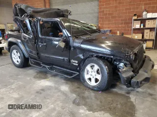 2021 Jeep Wrangler Unlimited Sport Altitude with VIN 1C4HJXDG5MW532637, listed as a Copart auction lot 45236365 with 39,214 mi miles and Salvage Title. Bid and sale history available at carsss.com. Image 4.