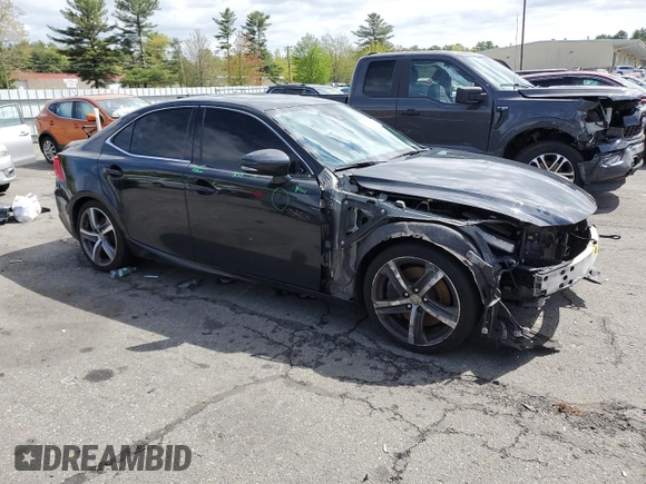 2017 Lexus IS 300 with VIN JTHCM1D27H5017619, listed as a Copart auction lot 55659015 with 90,150 mi miles and Salvage title. Bid and sale history available at DreamBid. Image 4.