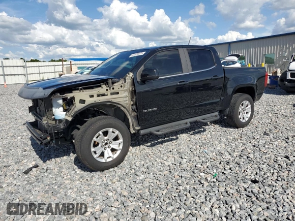 2019 Chevrolet Colorado 2WD LT with VIN 1GCGSCEN8K1191842, listed as a Copart auction lot 61370075 with 129,905 mi miles and Salvage title. Bid and sale history available at DreamBid. Image 1.