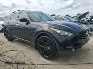 2016 Infiniti QX70 with VIN JN8CS1MU2GM670893, listed as a Copart auction lot 74888974 with Not Provided miles and Non Repairable. Bid and sale history available at DreamBid. Image 4.