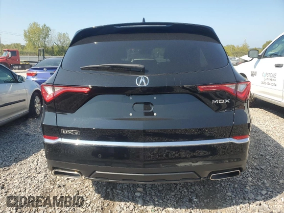 2023 Acura MDX w/Technology Package with VIN 5J8YD9H46PL006981, listed as a Copart auction lot 71974324 with 15,402 mi miles and Salvage Title. Bid and sale history available at carsss.com. Image 6.