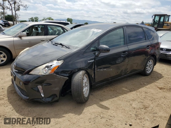 2013 Toyota Prius Two with VIN JTDZN3EU5D3234208, listed as a Copart auction lot 53671595 with 205,775 mi miles and Salvage Title. Bid and sale history available at carsss.com. Image 1.