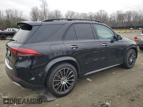 2022 Mercedes-Benz GLE 450 with VIN 4JGFB5KB8NA629017, listed as a Copart auction lot 86487524 with 31,108 mi miles and Salvage title. Bid and sale history available at DreamBid. Image 3.