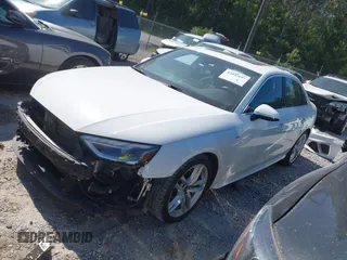 2023 Audi A4 S line Premium Plus with VIN WAUEAAF41PN009934, listed as a IAAI auction lot 42045697 with 49,039 mi miles and . Bid and sale history available at DreamBid. Image 18.