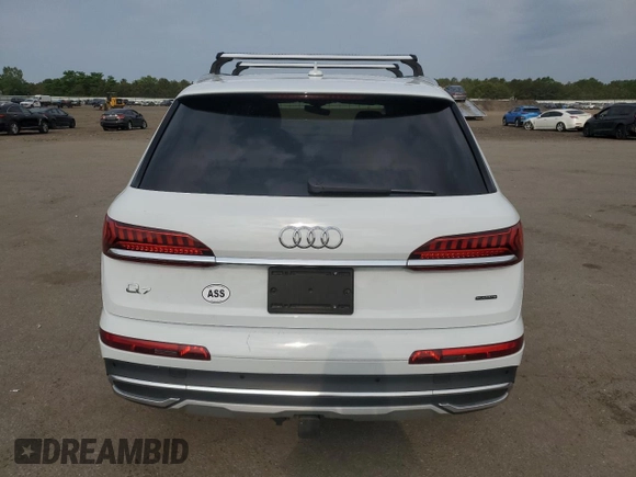 2020 Audi Q7 Premium with VIN WA1AXAF78LD000670, listed as a Copart auction lot 60651165 with 63,220 mi miles and Clean title. Bid and sale history available at DreamBid. Image 6.