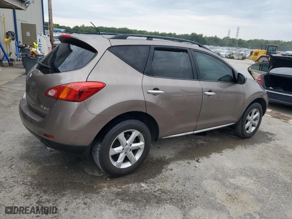 2009 Nissan Murano LE with VIN JN8AZ18W09W141271, listed as a Copart auction lot 70055714 with 208,271 mi miles and Salvage Title. Bid and sale history available at carsss.com. Image 3.