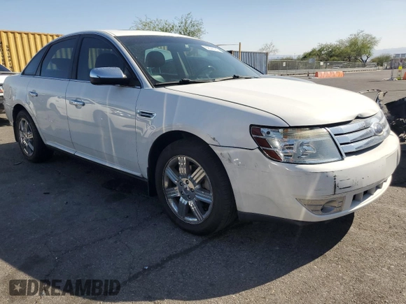 2008 Ford Taurus Limited with VIN 1FAHP28W68G132157, listed as a Copart auction lot 62026185 with 63,648 mi miles and Clean title. Bid and sale history available at DreamBid. Image 4.
