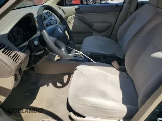 2001 Honda Civic LX with VIN 2HGES16501H606650, listed as a Copart auction lot 52537465 with 199,341 mi miles and Salvage Title. Bid and sale history available at carsss.com. Image 7.