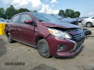 2024 Mitsubishi Mirage ES with VIN ML32FUFJXRHF11136, listed as a Copart auction lot 62685655 with 11,207 mi miles and Salvage title. Bid and sale history available at DreamBid. Image 4.
