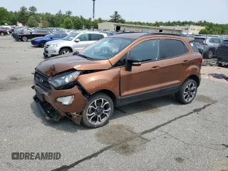 2020 Ford EcoSport SES z VIN MAJ6S3JL5LC326044, wystawiony jako Copart lot #59471285 z przebiegiem 52 422 mil mil oraz Szkoda całkowita • Salvage title. Historia ofert i sprzedaży dostępna na DreamBid. Obrazek 1.