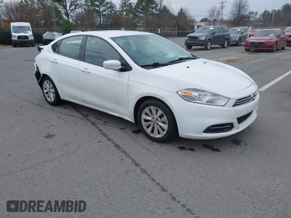 2014 Dodge Dart Aero with VIN 1C3CDFDHXED767301, listed as a IAAI auction lot 41686000 with 175,227 mi miles and . Bid and sale history available at carsss.com. Image 1.