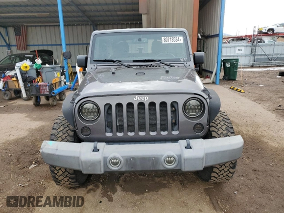 2018 Jeep Wrangler JK Unlimited Sport S with VIN 1C4BJWDG9JL938689, listed as a Copart auction lot 80713534 with 118,101 mi miles and Salvage Title. Bid and sale history available at carsss.com. Image 5.
