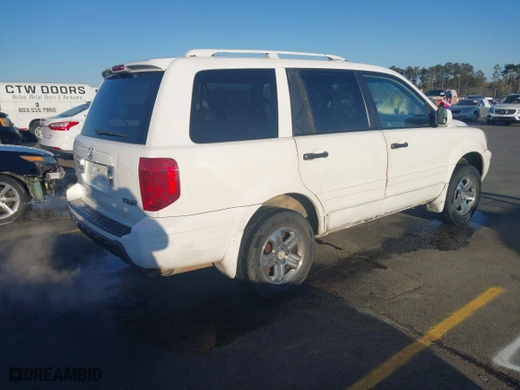 2004 Honda Pilot EX with VIN 2HKYF18564H571427, listed as a IAAI auction lot 41867906 with 359,577 mi miles. Bid and sale history available at carsss.com. Image 4.
