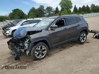 2018 Jeep Compass Limited with VIN 3C4NJDCB5JT202716, listed as a Copart auction lot 56687665 with Not provided miles and Salvage title. Bid and sale history available at DreamBid. Image 1.