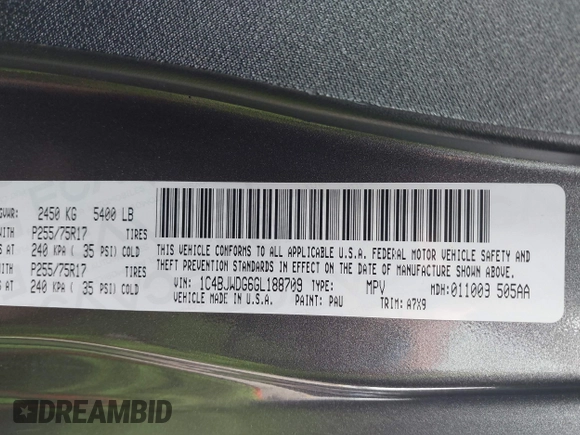 2016 Jeep Wrangler Unlimited Freedom с VIN 1C4BJWDG6GL188709, выставлен на аукционе IAAI как лот 42130587 с пробегом 70 941 миль миль и . История ставок и продаж доступна на DreamBid. Изображение 9.