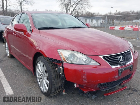 2006 Lexus IS 250 with VIN JTHCK262562006254, listed as a IAAI auction lot 41697815 with 80,994 mi miles and . Bid and sale history available at DreamBid. Image 1.