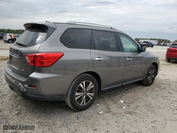 2017 Nissan Pathfinder SV with VIN 5N1DR2MN6HC665578, listed as a Copart auction lot 50237865 with 124,018 mi miles and Salvage Title. Bid and sale history available at carsss.com. Image 3.