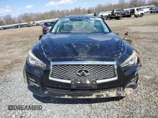 2015 Infiniti Q50 Premium with VIN JN1BV7AR4FM390914, listed as a Copart auction lot 50402405 with 142,605 mi miles and Salvage Title. Bid and sale history available at DreamBid. Image 5.