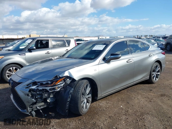 2019 Lexus ES with VIN 58ABZ1B17KU030705, listed as a IAAI auction lot 41754152 with 41,069 mi miles. Bid and sale history available at carsss.com. Image 6.