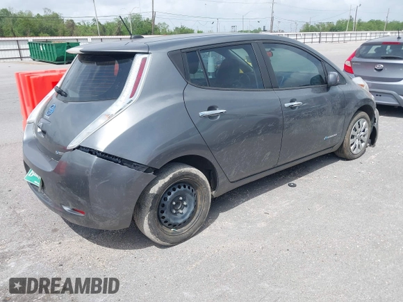 2015 Nissan LEAF S with VIN 1N4AZ0CP1FC321349, listed as a IAAI auction lot 41974711 with 88,015 mi miles and . Bid and sale history available at carsss.com. Image 4.