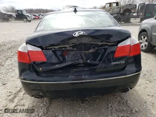 2009 Hyundai Genesis with VIN KMHGC46E29U043580, listed as a Copart auction lot 49688255 with 0 mi miles and Salvage Title. Bid and sale history available at carsss.com. Image 6.