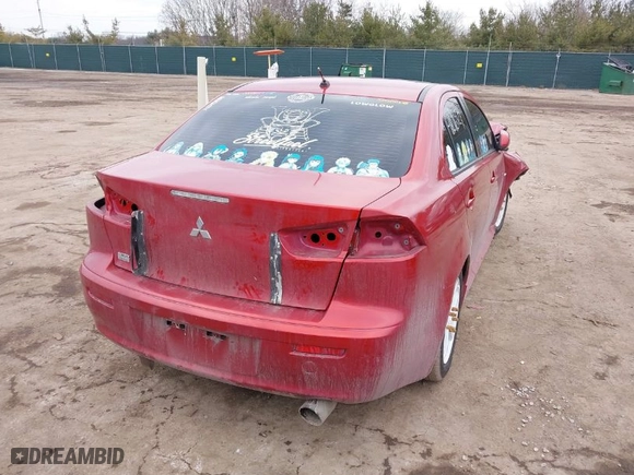 2011 Mitsubishi Lancer ES with VIN JA32U2FU0BU012484, listed as a IAAI auction lot 41696429 with 117,050 mi miles. Bid and sale history available at carsss.com. Image 4.