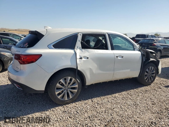 2015 Acura MDX Technology with VIN 5FRYD4H43FB007037, listed as a Copart auction lot 63793695 with 141,655 mi miles and Salvage title. Bid and sale history available at DreamBid. Image 3.