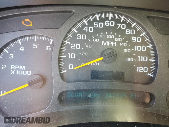 2004 Chevrolet Tahoe LS z VIN 1GNEC13Z14R277634, wystawiony jako Copart lot #56374955 z przebiegiem 247 285 mil mil oraz Szkoda całkowita • Salvage title. Historia ofert i sprzedaży dostępna na DreamBid. Obrazek 9.