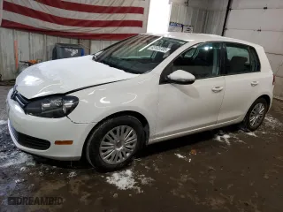 2010 Volkswagen Golf with VIN WVWDB7AJ6AW311863, listed as a Copart auction lot 43123705 with 121,550 mi miles and Salvage Title. Bid and sale history available at carsss.com. Image 1.