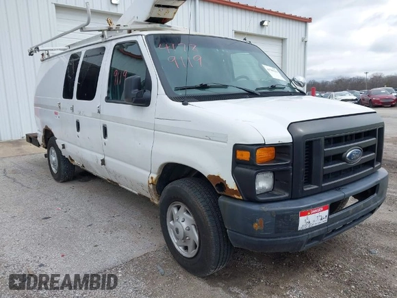 2008 Ford Econoline Cargo Commercial with VIN 1FTSE34L38DA85713, listed as a IAAI auction lot 41789119 with 182,002 mi miles and . Bid and sale history available at DreamBid. Image 1.