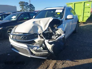 2017 Infiniti QX50 with VIN JN1BJ0RP5HM382300, listed as a IAAI auction lot 41275006 with 91,516 mi miles. Bid and sale history available at carsss.com. Image 2.