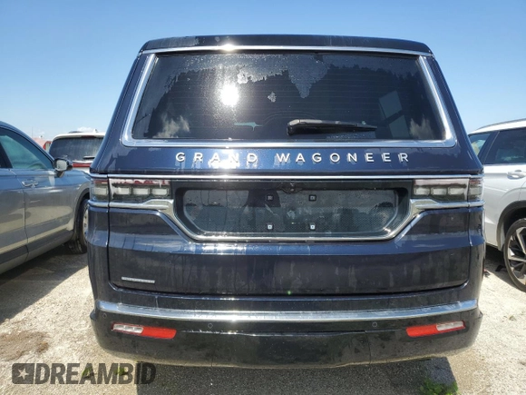 2023 Jeep Grand Wagoneer with VIN 1C4SJVEJ7PS506234, listed as a Copart auction lot 74534244 with 13,586 mi miles and Non repairable. Bid and sale history available at DreamBid. Image 6.