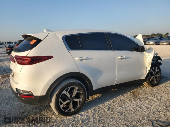 2021 Kia Sportage LX with VIN KNDPMCAC0M7897914, listed as a Copart auction lot 53608335 with 44,990 mi miles and Non Repairable. Bid and sale history available at carsss.com. Image 3.
