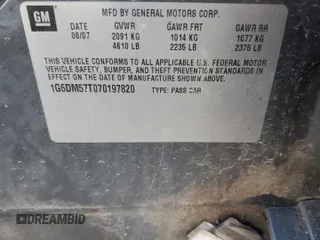 2007 Cadillac CTS z VIN 1G6DM57T070197820, wystawiony jako Copart lot #54568335 z przebiegiem 108 328 mil mil oraz Szkoda całkowita • Salvage title. Historia ofert i sprzedaży dostępna na DreamBid. Obrazek 12.