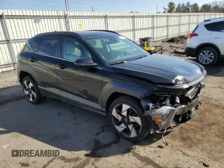 2024 Hyundai Kona Limited with VIN KM8HECA38RU099702, listed as a Copart auction lot 46583115 with 11,897 mi miles and Salvage Title. Bid and sale history available at carsss.com. Image 4.