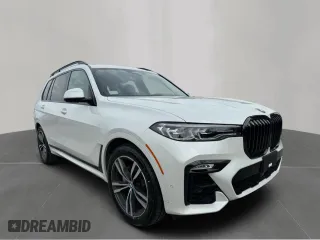 2020 BMW X7 xDrive40i with VIN 5UXCW2C04L9C21489, listed as a Copart auction lot 55080015 with 86,038 mi miles and Clean Title. Bid and sale history available at carsss.com. Image 1.