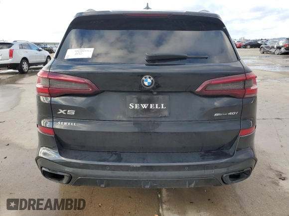 2022 BMW X5 sDrive40i with VIN 5UXCR4C01N9K96301, listed as a Copart auction lot 87514625 with 0 mi miles and Salvage Title. Bid and sale history available at carsss.com. Image 6.