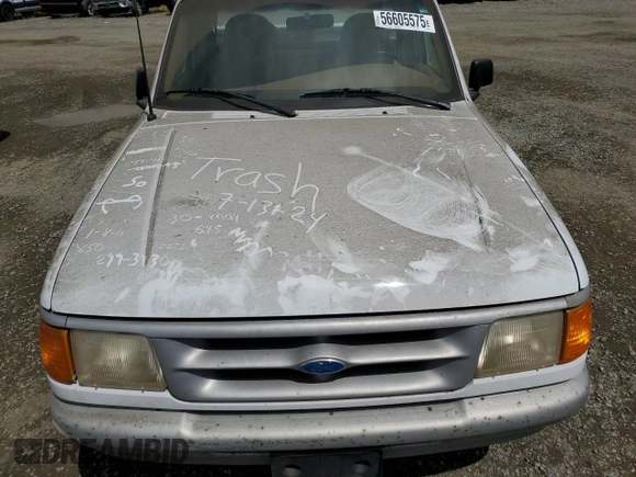 1996 Ford Ranger XLT with VIN 1FTCR10X1TUC90736, listed as a Copart auction lot 56605575 with 94,262 mi miles and Clean title. Bid and sale history available at DreamBid. Image 12.