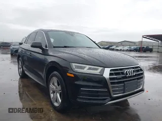 2018 Audi Q5 Premium Plus with VIN WA1BNAFY5J2016448, listed as a IAAI auction lot 41911414 with 76,823 mi miles and . Bid and sale history available at DreamBid. Image 1.