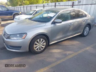 2014 Volkswagen Passat S with VIN 1VWAT7A33EC111206, listed as a IAAI auction lot 42684770 with 95,779 mi miles and . Bid and sale history available at DreamBid. Image 2.