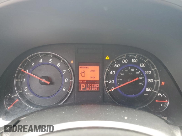 2011 Infiniti FX with VIN JN8AS1MW0BM732874, listed as a Copart auction lot 58298845 with 103,502 mi miles and Clean title. Bid and sale history available at DreamBid. Image 9.