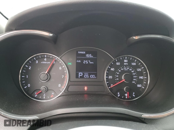 2016 Kia Forte LX with VIN KNAFK4A62G5567870, listed as a Copart auction lot 47580195 with 105,100 mi miles and Clean Title. Bid and sale history available at carsss.com. Image 9.
