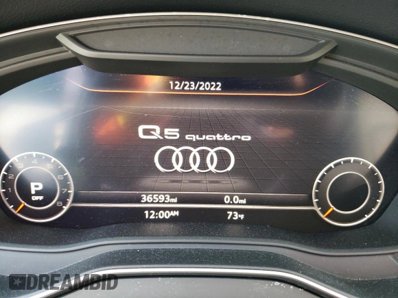 2018 Audi Q5 Premium Plus with VIN WA1BNAFY2J2235819, listed as a Copart auction lot 73505532 with 36,593 mi miles. Bid and sale history available at carsss.com. Image 9.